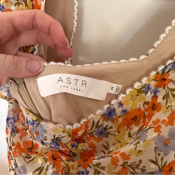 ASTR the label so smitten mini dress in tangerine - Picture 6 of 8